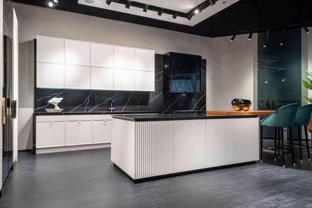 modern black kitchen